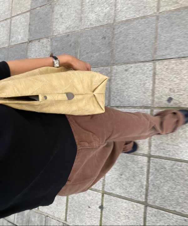 MUSINSA | SAND MUSEUM CACTUS HOBO BAG [Butter Yellow]