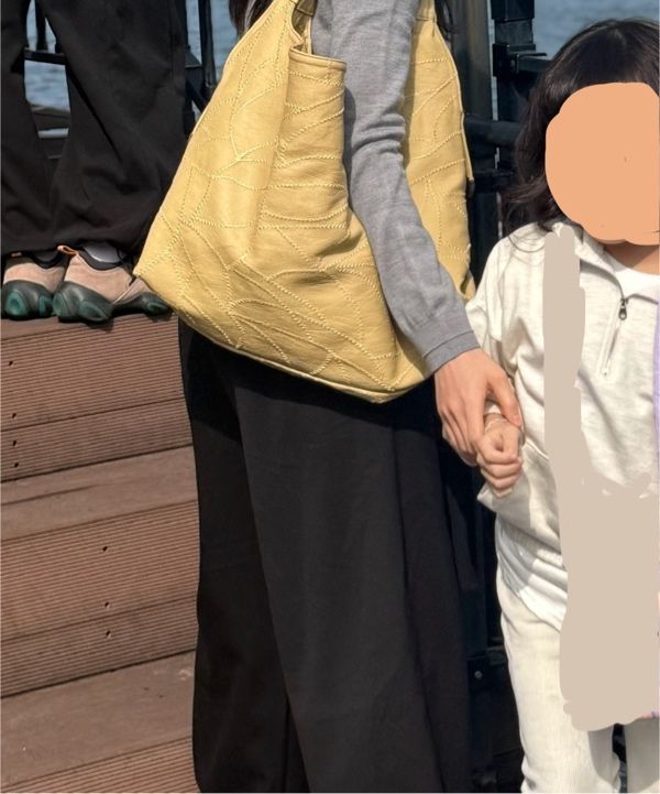 MUSINSA | SAND MUSEUM CACTUS HOBO BAG [Butter Yellow]