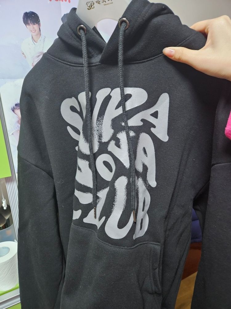 MUSINSA公式 | NP STUDIO Supernova Club Logo Overfit Hooded T