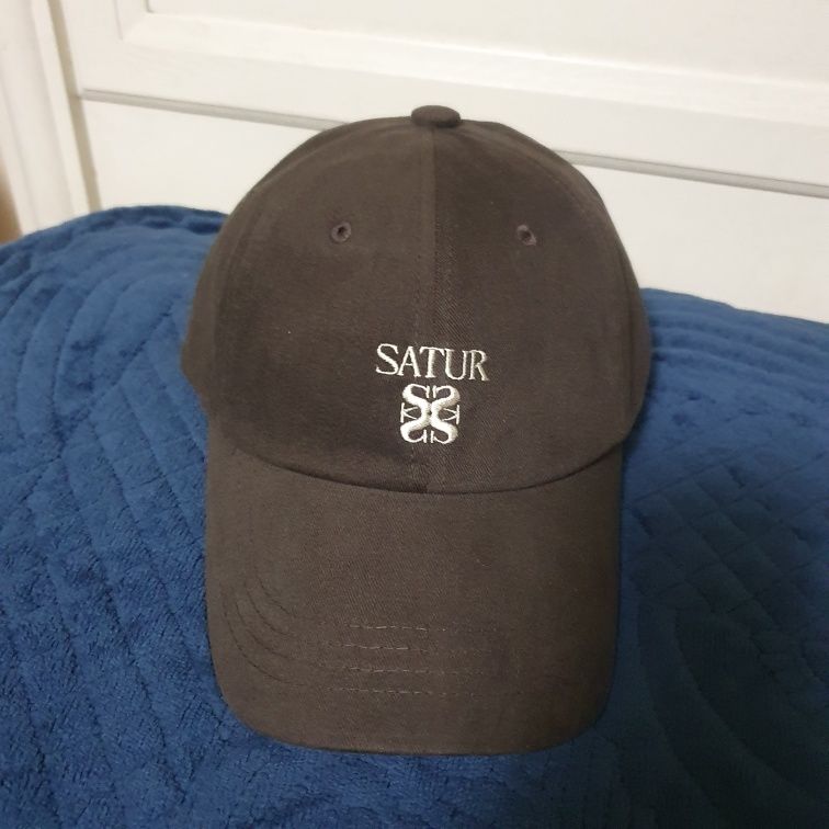 MUSINSA | SATUR Apero Small Logo Ball Cap Vintage Grey