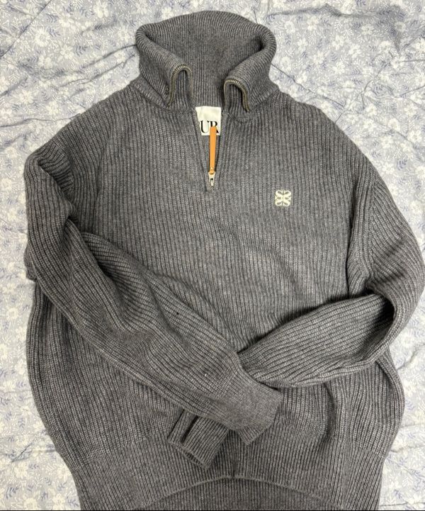 MUSINSA公式 | SATUR ボタンアップセーラー ハーフニットジップアップ