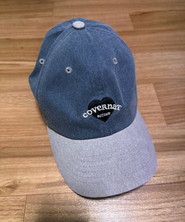 韓国人気ファッション[COVERNAT] CLOVER HEART PIGMENT BALL CAP MUSINSA | COVERNAT WOMAN Clover Heart Pigment Ball Cap Salmon