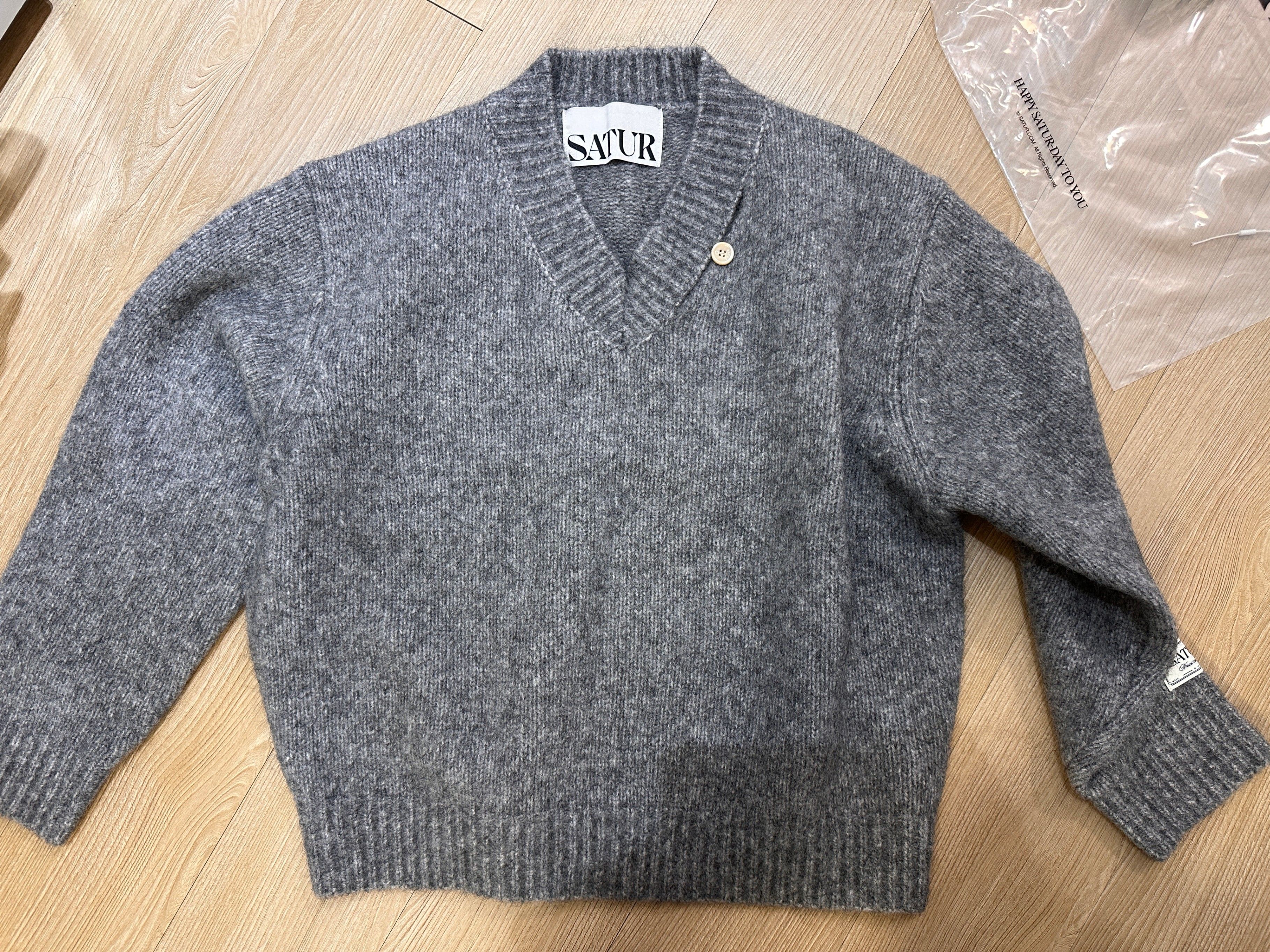 MUSINSA公式 | SATUR エッセンツートーンモヘアブレンドニット