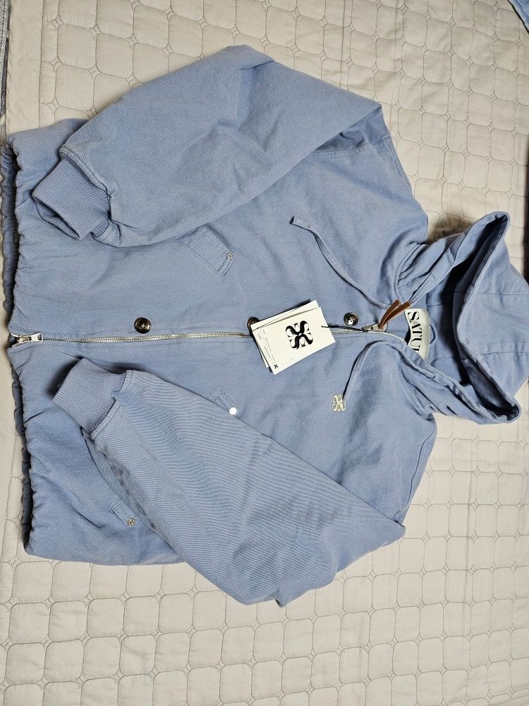 ★SATUR★ Theo Padded Hood Zip-Up Beige MUSINSA | SATUR Theo Padded Hood Zip-Up Beige