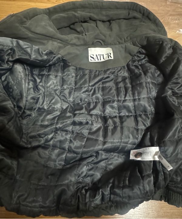 MUSINSA公式 | SATUR Theo Padded Hood Zip-Up Charcoal