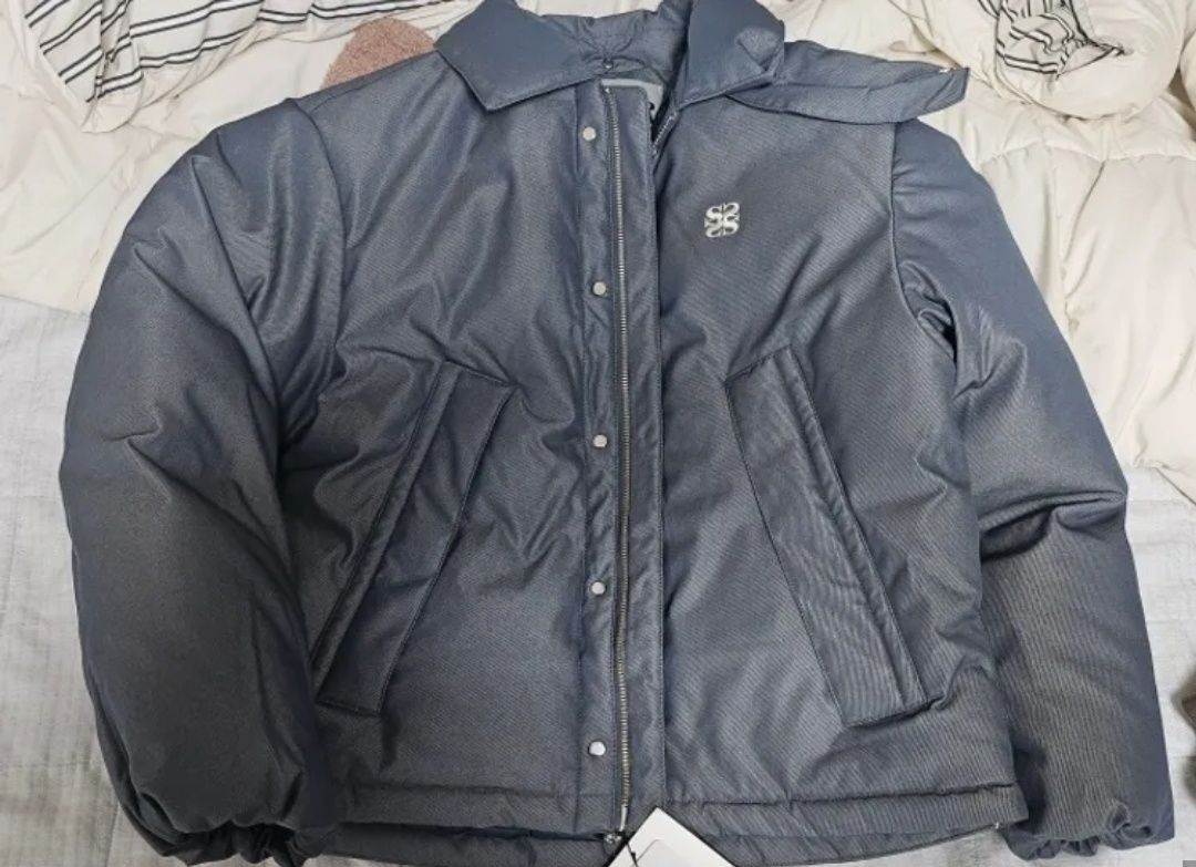 MUSINSA公式 | SATUR Leche Two Tone Duck Down Padding Glitter