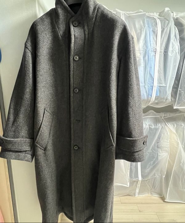 MUSINSA公式 | COOR カシミヤブレンドハイネックコート（シンダーグレー）