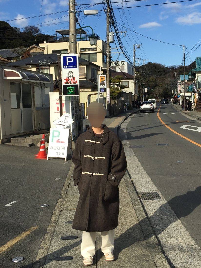 MUSINSA | COOR Oversized Alpaca Blend Duffle Coat (Dark Brown Melange)