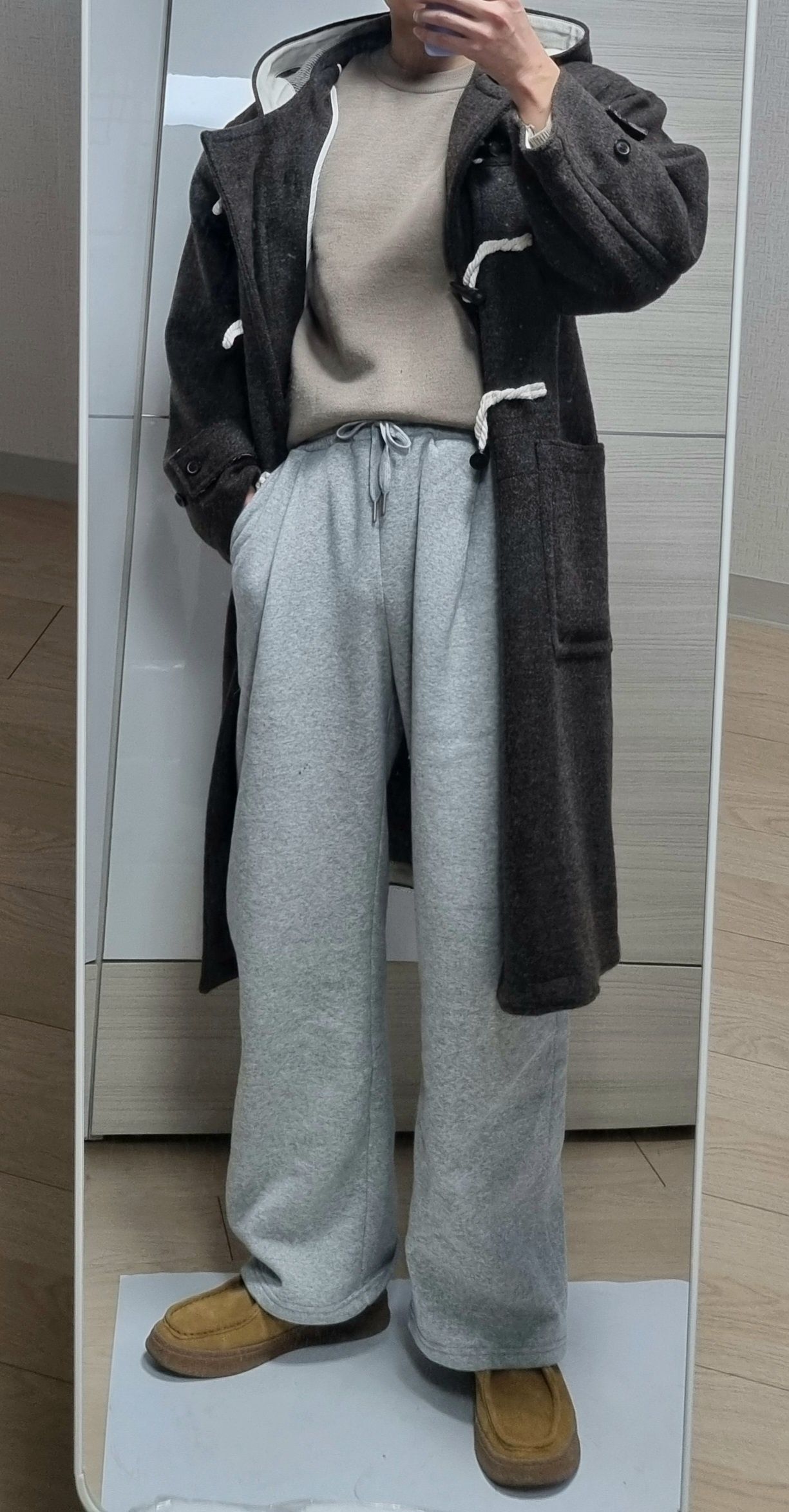 MUSINSA公式 | COOR オーバーサイズアルパカブレンドダッフルコート