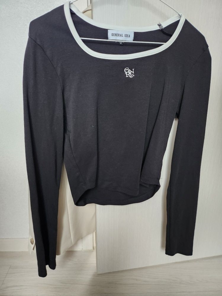 ★GENERAL IDEA★ GNRL UNBALANCED LONG SLEEVE T-SHIRT CHARCOA MUSINSA | GENERAL IDEA GNRL Unbalanced Long Sleeve Tee