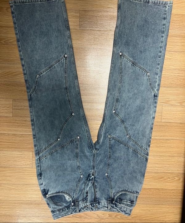 【NOT4NERD】Stud 4 Knee Flare Fit Denim Pants★ 2色 MUSINSA | NOT4NERD Stud 4 Knee Flare Fit Denim Pants - Black