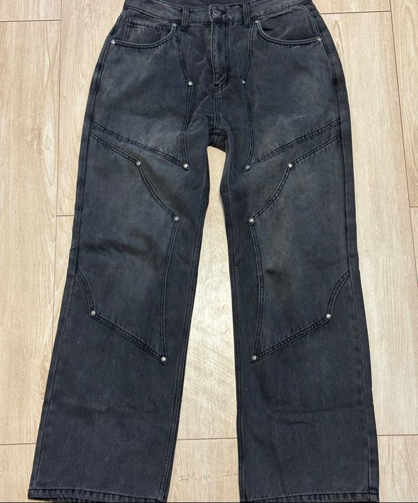 【NOT4NERD】Stud 4 Knee Flare Fit Denim Pants★ 2色 NOT4NERD】Stud 4 Knee Flare Fit Denim Pants☆ 2色 (NOT4NERD