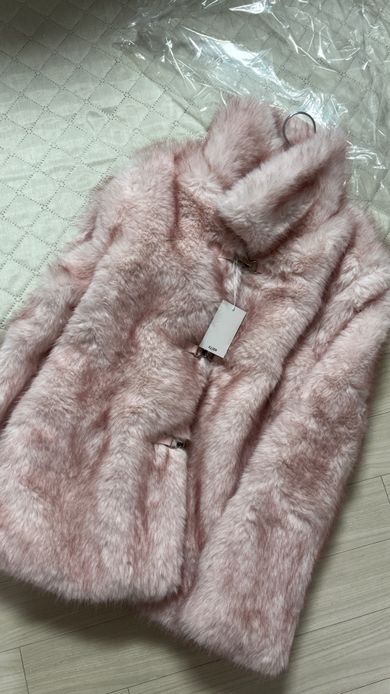 MUSINSA | ILLIGO Shearling fur jacket ivory