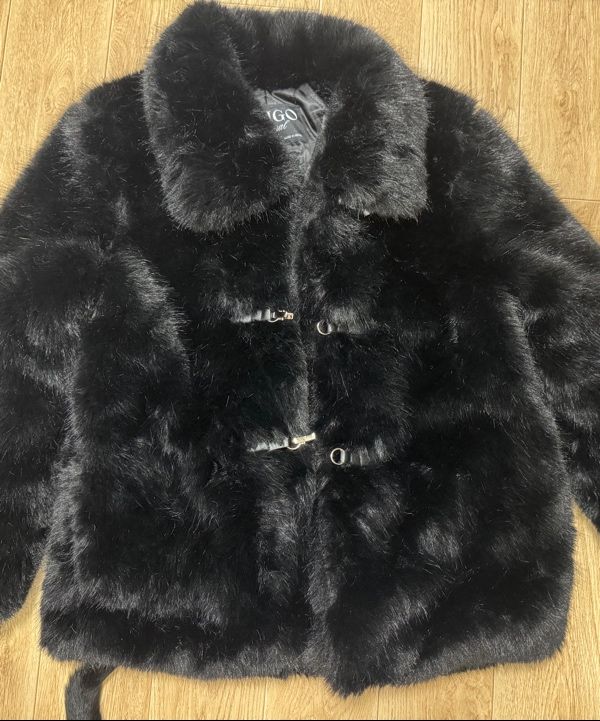 MUSINSA公式 | ILLIGO シアリングファージャケット ブラック