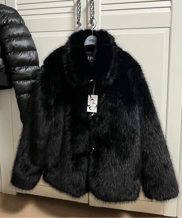 MUSINSA公式 | ILLIGO シアリングファージャケット ブラック