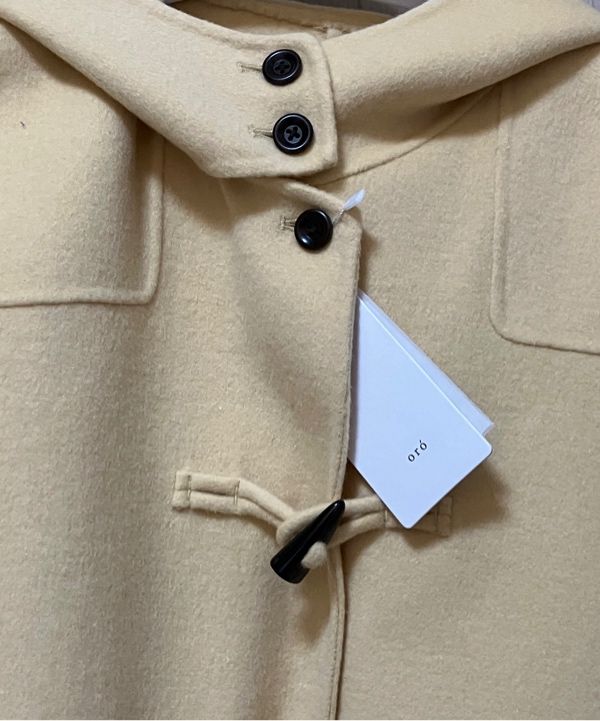 MUSINSA公式 | ORO [Hand Made] リセ フードダッフルコート_バターイエロー