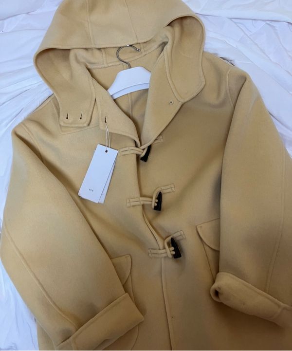 MUSINSA ORO ダッフルコート MUSINSA公式 | ORO [Hand Made] リセ フードダッフルコート_バターイエロー