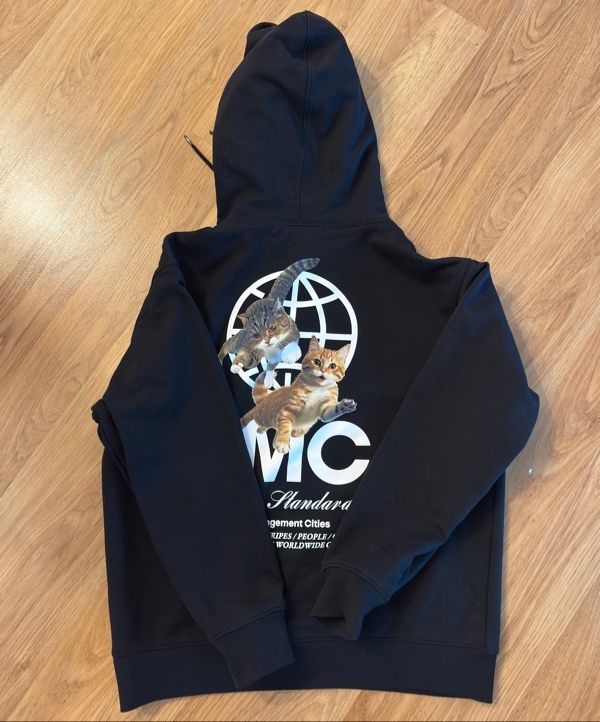 MUSINSA公式 | LMC FLYING CATS HOODIE black