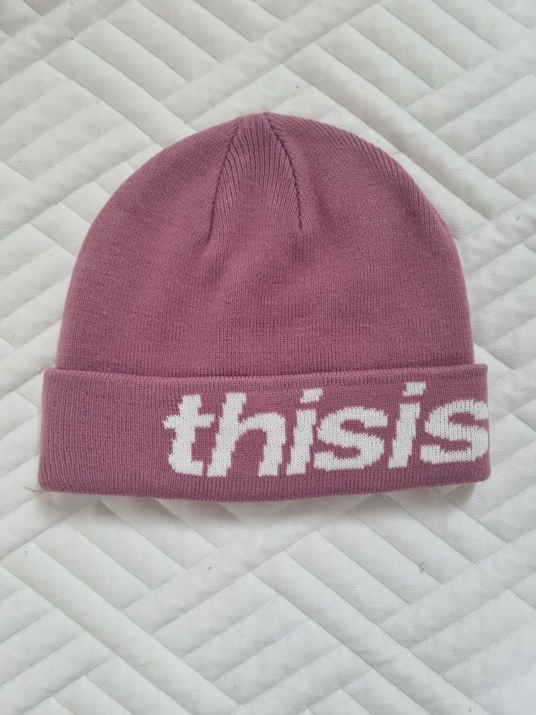 MUSINSA公式 | thisisneverthat HSP-Logo Big Cuff Beanie Dusty Pink