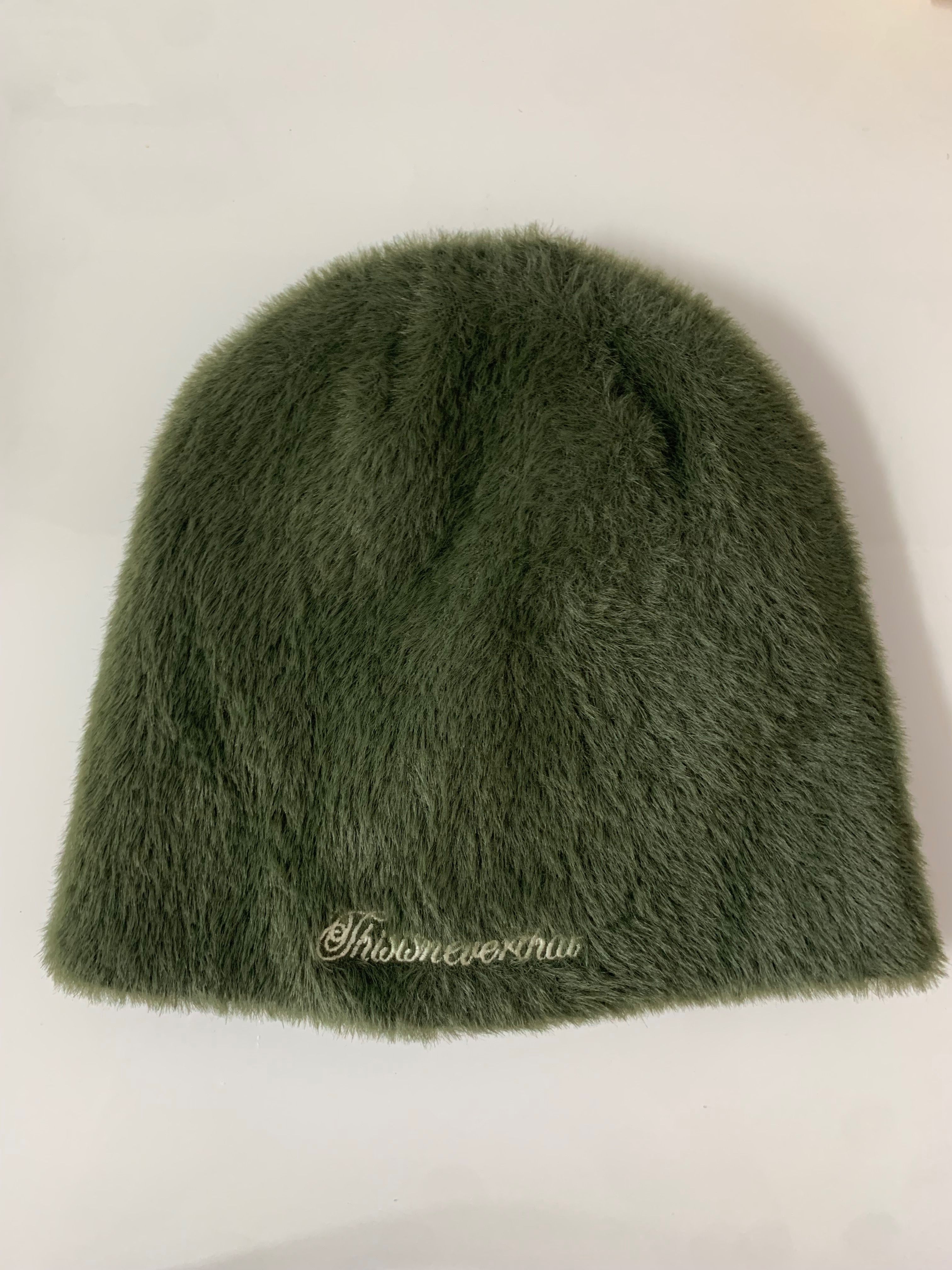 MUSINSA | thisisneverthat® Shaggy No Cuff Beanie Olive