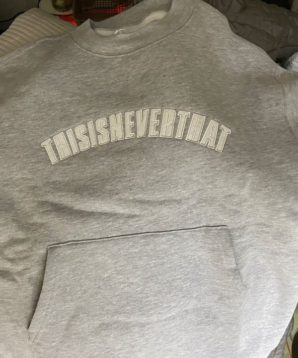 【THISISNEVERTHAT】Pocket Crewneck Heather Grey MUSINSA | thisisneverthat® Pocket Crewneck Heather Grey