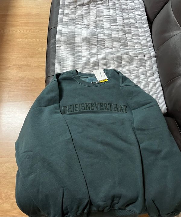 MUSINSA | thisisneverthat® Arch-Logo Crewneck Dark Slate