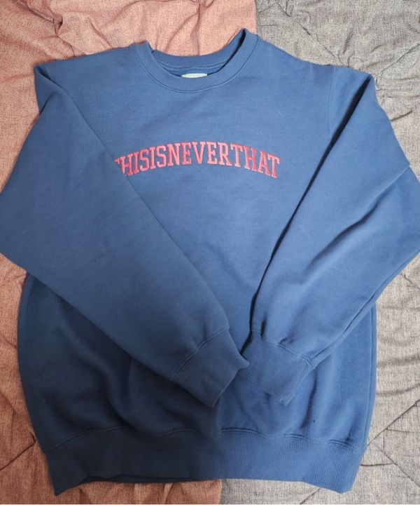 【THISISNEVERTHAT】Arch-Logo Crewneck Deep Water MUSINSA | thisisneverthat Arch-Logo Crewneck Deep Water
