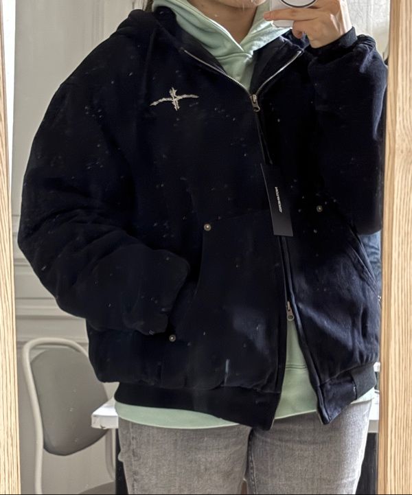 MUSINSA | NOT4NERD 4 Worshippers Oxford Hooded Work Jacket