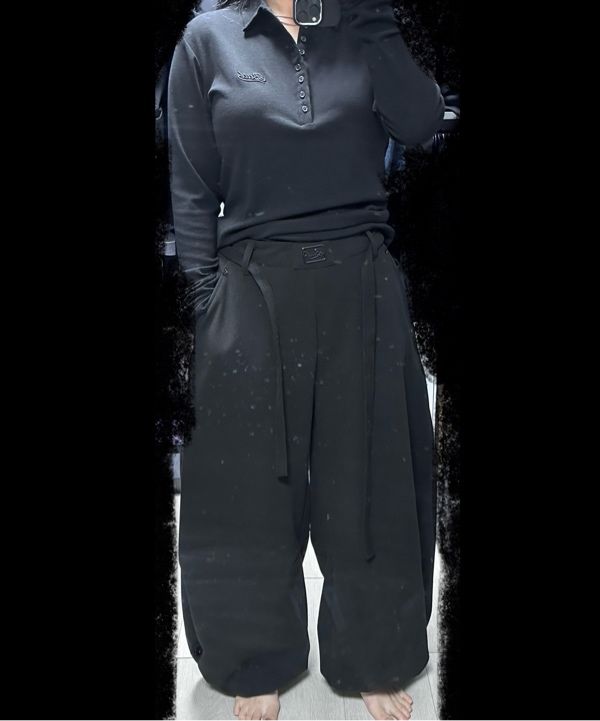 MUSINSA | BADBLOOD Beyond Soft Polo Long Sleeve - Black
