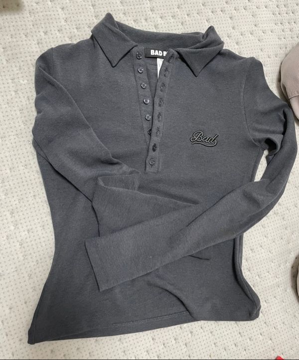 MUSINSA | BADBLOOD Beyond Soft Polo Long Sleeve - Black