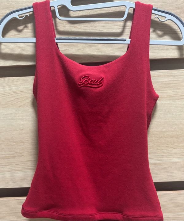 ◆BADBLOOD◆ Beyond Soft Square Neck Tank Carmine MUSINSA | BADBLOOD Beyond Soft Square Neck Tank - Carmine