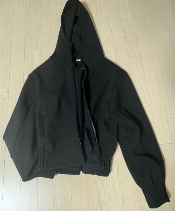 MUSINSA | BADBLOOD Beyond Cashmere Soft Hooded Zip-Up - Charcoal