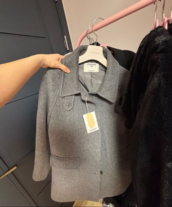 MUSINSA | TTUDEMENT CLASSIC WOOL HALF COAT MELANGE GREY