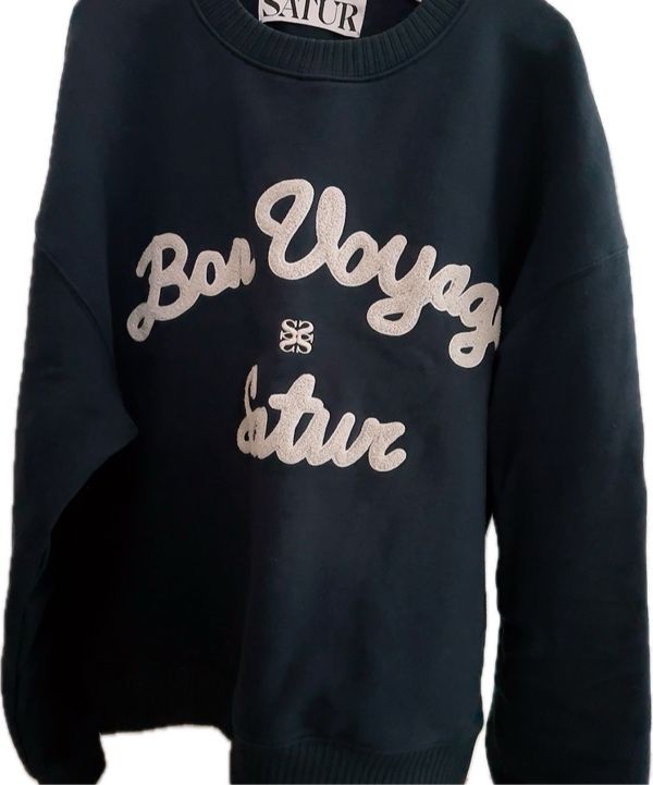 [男女共用] SATUR★Bon Voyage Boucle Sweatshirt★スウェット Bon Voyage Boucle Sweatshirt - Orange Brown | ファッション