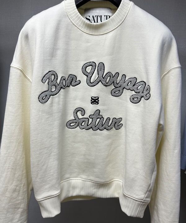★SATUR★Bon Voyage Boucle Sweatshirt Bon Voyage Boucle Sweatshirt - Orange Brown | ファッション