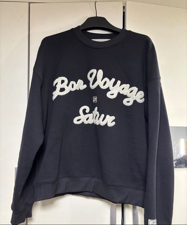 【SATUR】 Bon Voyage Sweatshirt /追跡付 MUSINSA公式 | SATUR (W) Bon Voyage Puff Knit Cream Burgundy