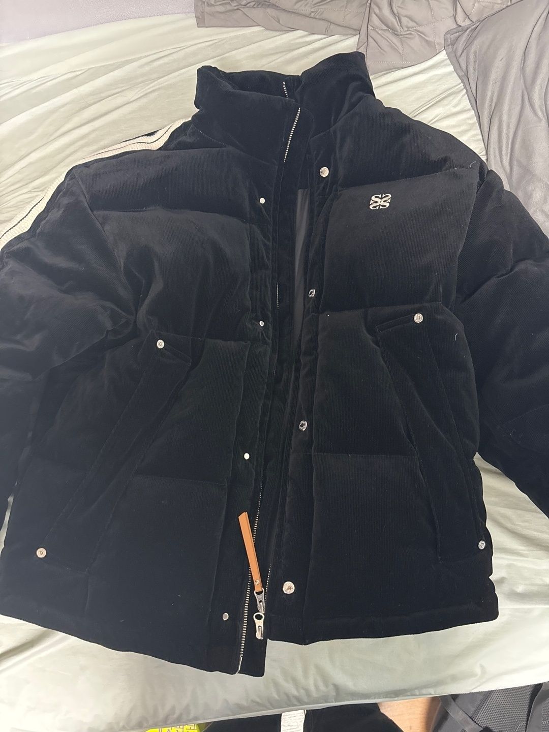 MUSINSA | SATUR Lawton Corduroy Duck Down Padding Brown