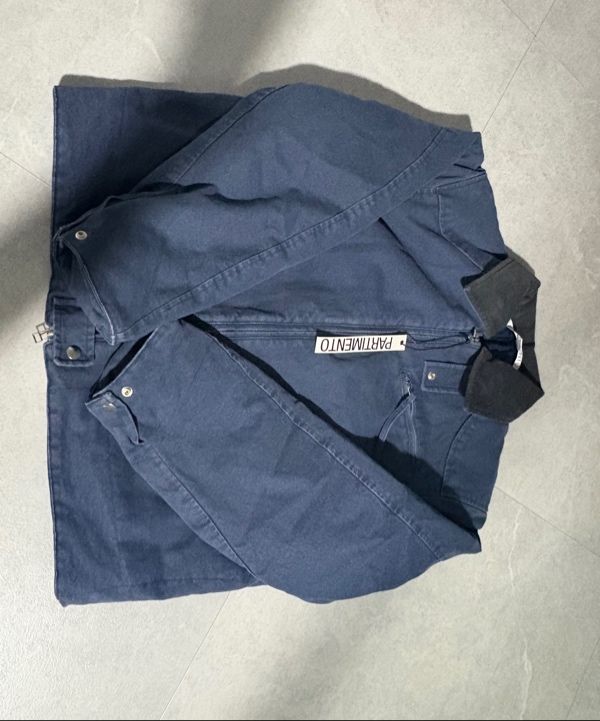 MUSINSA | PARTIMENTO WOMEN Cotton Washed Work Jacket_Khaki Green