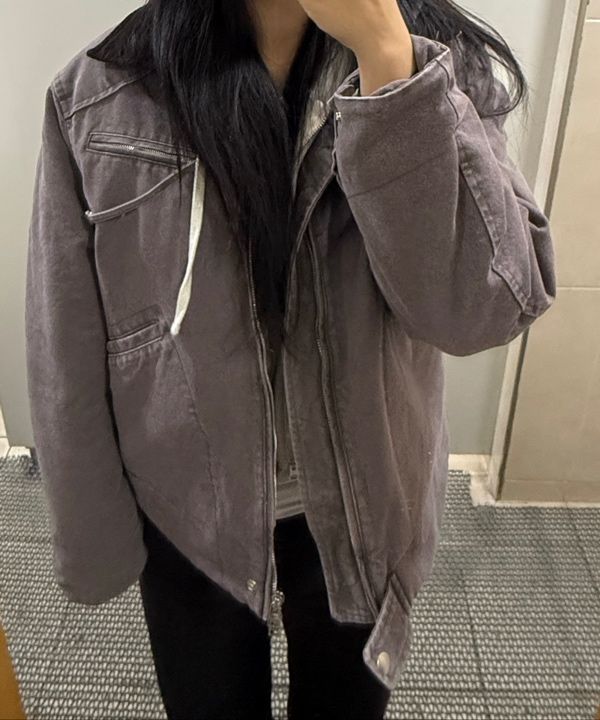 PARTIMENTO WOMAN ♥ [WOMEN] WASHED DAMAGE CHORE COAT PARTIMENTO