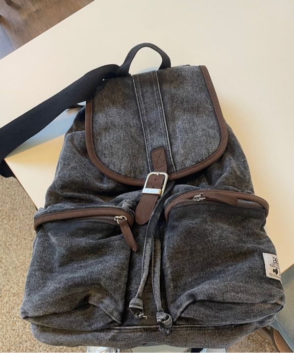 ★AEAE★ OUT POCKET DENIM BACKPACK BLACK MUSINSA | AEAE OUT POCKET DENIM BACKPACK [BLACK]