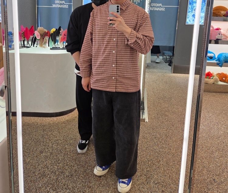 MUSINSA | PHYPS Flannel Clan Tartan Check Shirt_Pink