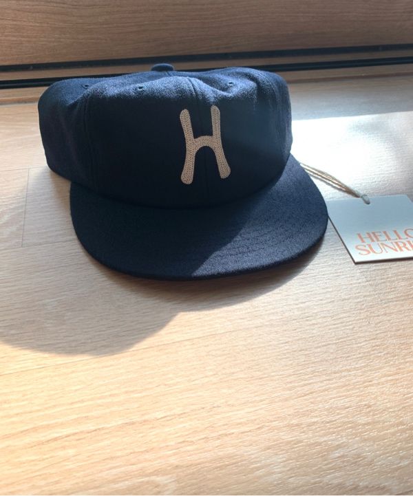 【Hello Sunrise】H Logo Wool Relaxed Fit 6Panel Cap~キャップ 헬로 선라이즈(HELLO SUNRISE) H Logo Wool Relaxed Fit 6Panel