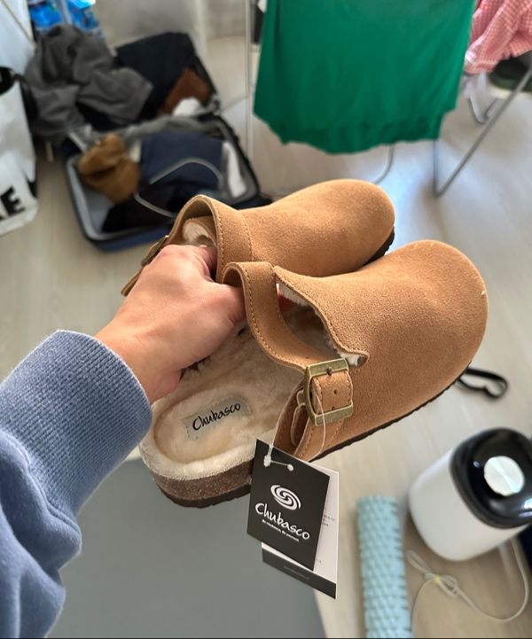 MUSINSA | CHUBASCO CANTO FUR BACK STRAP MULE FCC2403 TAN