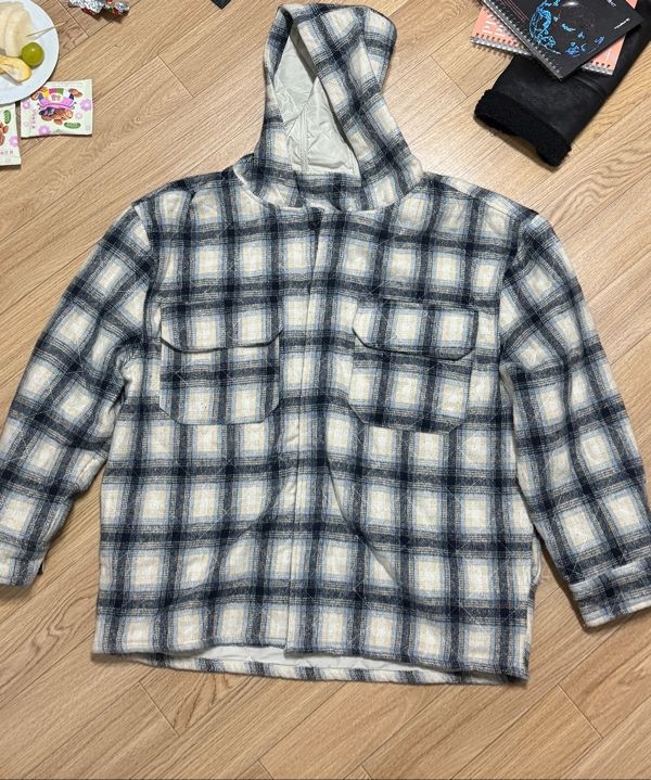 アウターその他 XTONZ XTS035 Padded Check Hooded Shirt Jacket PINK XTS035PK MUSINSA | XTONZ XTS035 Padded Check Hooded Shirt Jacket (BLACK)