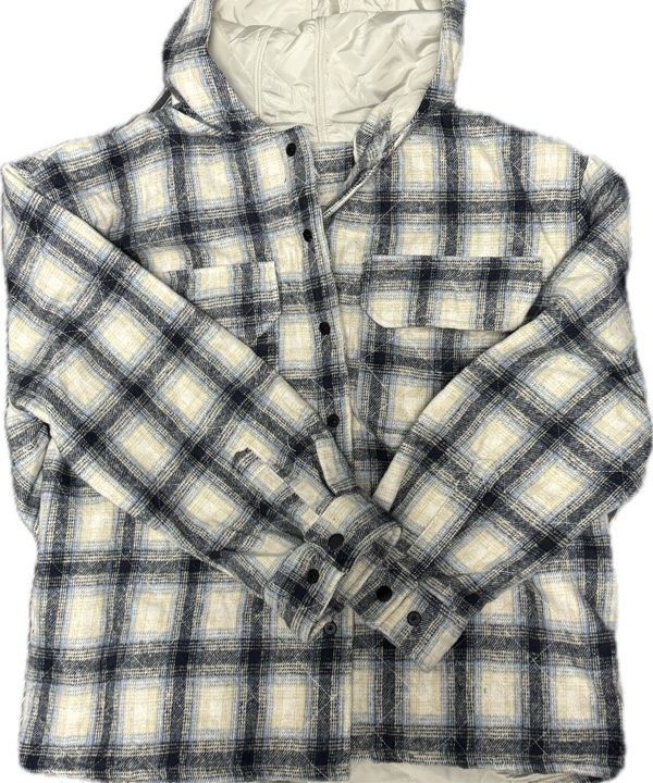 [XTONZ] Padded Check Hood Shirt Jacket ★大人気★ MUSINSA | XTONZ XTS035 Padded Check Hooded Shirt Jacket (BLACK)