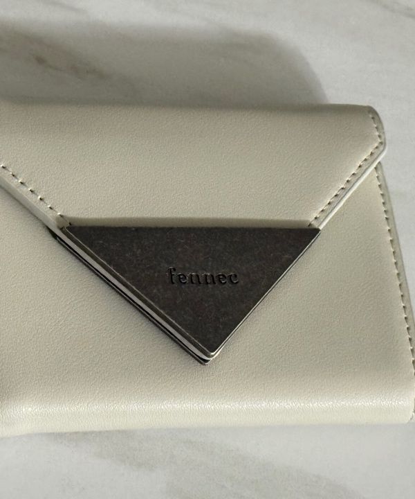 MUSINSA | fennec MATT TRIANGLE WALLET - BROWN
