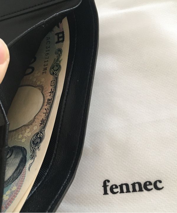 MUSINSA | fennec MATT TRIANGLE WALLET - BROWN