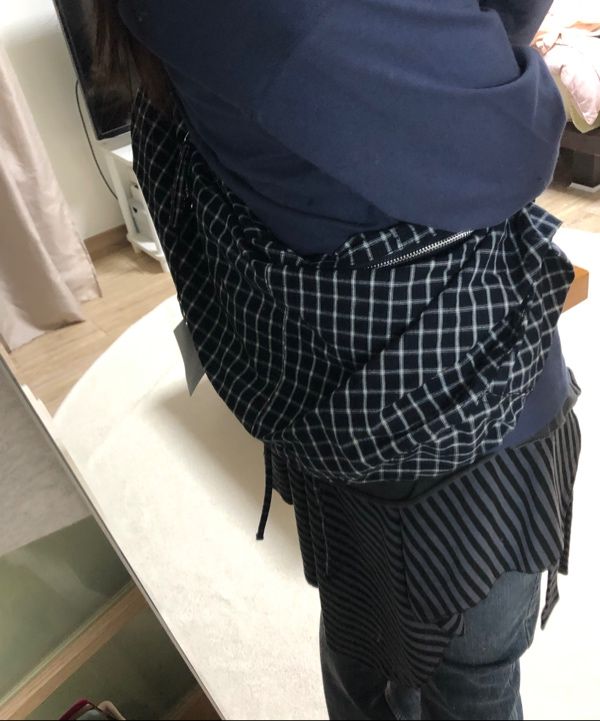★Fennec★ LASSIE BAG CHECK NAVY LASSIE BAG - CHECK NAVY - Fennec