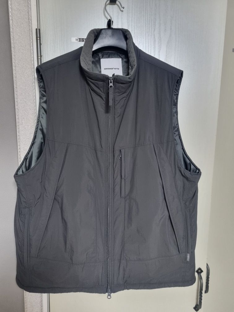 MUSINSA | ESPIONAGE PCU Level 7 Insulated Vest Dark Grey