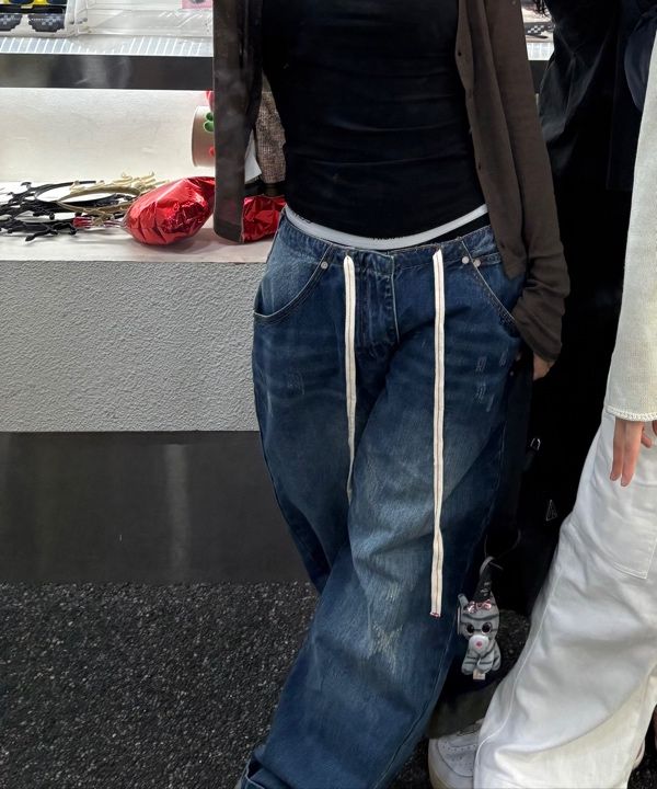 MUSINSA | SCULPTOR Everyday Lowrise Denim Mid Blue